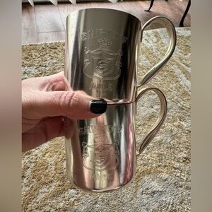 Smirnoff Vodka Silver Mule Mug Set